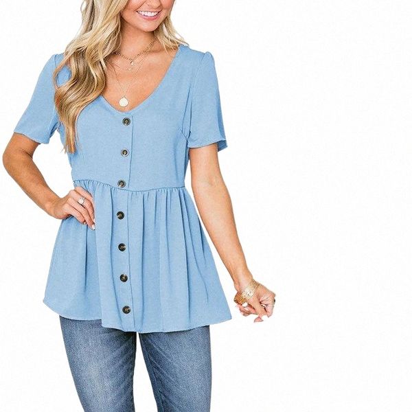 women's blouses & shirts women blouses 2021 summer shirts casual short sleeve button v neck solid loose shirt lady cotton blouse women, White
women's blouses & shirts women blouses 2021 summer shirts casual short sleeve button v neck solid loose shirt lady cotton blouse women, White
