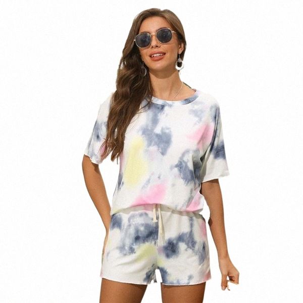 women's tracksuits women 2021 summer two pieces set tie dye female casual shorts graphic tee short sleeve o-neck leisure suit drawstrin, Gray
women's tracksuits women 2021 summer two pieces set tie dye female casual shorts graphic tee short sleeve o-neck leisure suit drawstrin, Gray