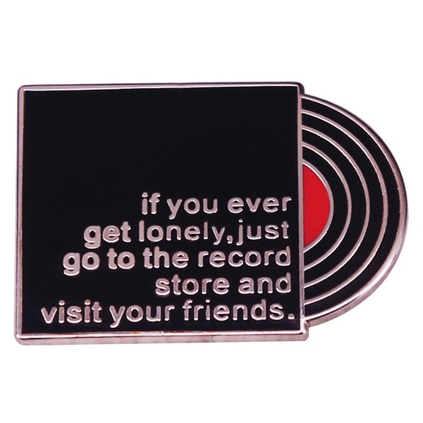 other fashion accessories if you ever get lonely just go to the record store and visit your friend brooches on clothes lapel pins backpack b, Silver
other fashion accessories if you ever get lonely just go to the record store and visit your friend brooches on clothes lapel pins backpack b, Silver
