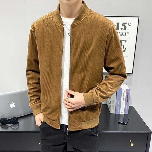 men s jackets fashion brand corduroy men spring autumn stand collar casual coat 220909, Black;brown
men s jackets fashion brand corduroy men spring autumn stand collar casual coat 220909, Black;brown