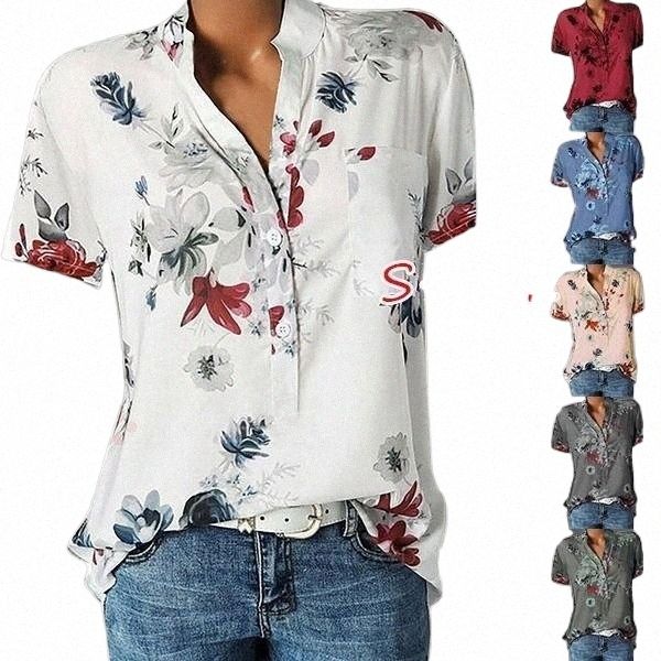 women's blouses & shirts womens short sleeve v neck casual floral print blouse loose shirts s-5xl women's blouses & 99w5#, White
women's blouses & shirts womens short sleeve v neck casual floral print blouse loose shirts s-5xl women's blouses & 99w5#, White