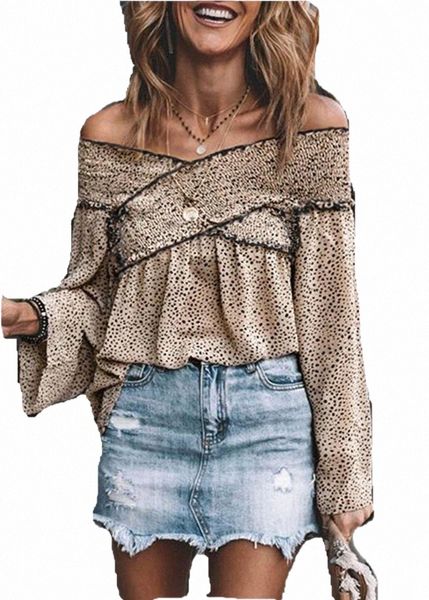 women's blouses & shirts off shoulder shirt women blouse slash neck long sleeve boho polka dot shirts flare ladies shirst women's, White
women's blouses & shirts off shoulder shirt women blouse slash neck long sleeve boho polka dot shirts flare ladies shirst women's, White