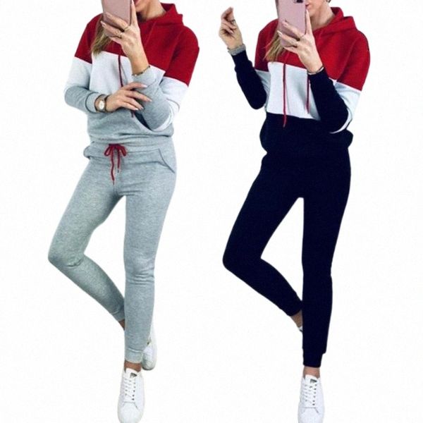 women's tracksuits spring sports women two-piece tracksuits color block long sleeve hoodies pants set tracksuit clothing women's s, Gray
women's tracksuits spring sports women two-piece tracksuits color block long sleeve hoodies pants set tracksuit clothing women's s, Gray