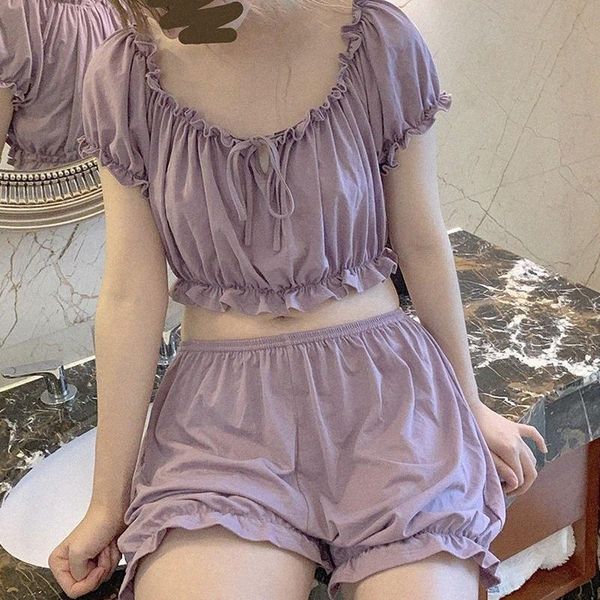 women's tracksuits cute girl pajama set kawaii short elestic shorts solid color home pajamas sets bow tie lingerie for women women, Gray
women's tracksuits cute girl pajama set kawaii short elestic shorts solid color home pajamas sets bow tie lingerie for women women, Gray