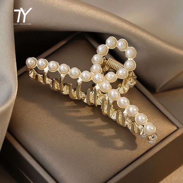 new elegant celebrity style pearl cross shark hairpin long hair back of head grab fashion accessories for woman, Slivery;golden
new elegant celebrity style pearl cross shark hairpin long hair back of head grab fashion accessories for woman, Slivery;golden