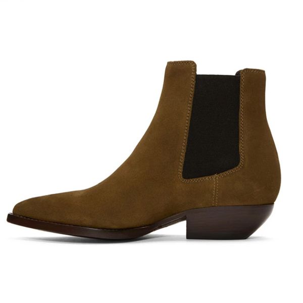 vintage british cow leather men fashion handmade ankle boots casual pointed toe business party chelsea boots, Black
vintage british cow leather men fashion handmade ankle boots casual pointed toe business party chelsea boots, Black