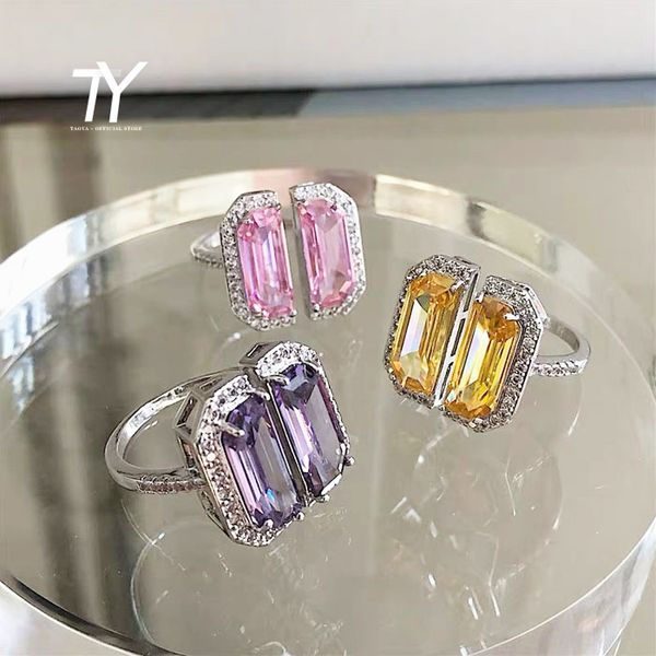 design sense rectangular cut crystal opening silver color ring for woman fashion luxury korean jewelry wedding party girl's ring, Golden;silver
design sense rectangular cut crystal opening silver color ring for woman fashion luxury korean jewelry wedding party girl's ring, Golden;silver