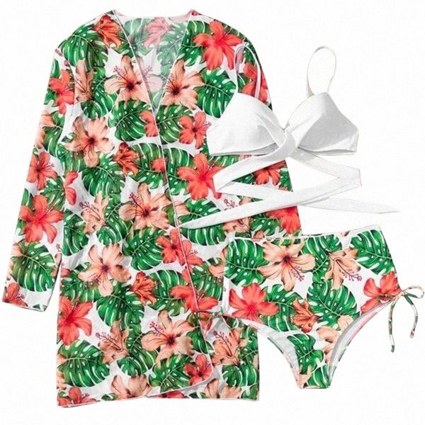 women's swimwear bandage underwired bikini sets for women's 3 pieces high waist swimsuit with long sleeve sun protective cover ups, White;black
women's swimwear bandage underwired bikini sets for women's 3 pieces high waist swimsuit with long sleeve sun protective cover ups, White;black