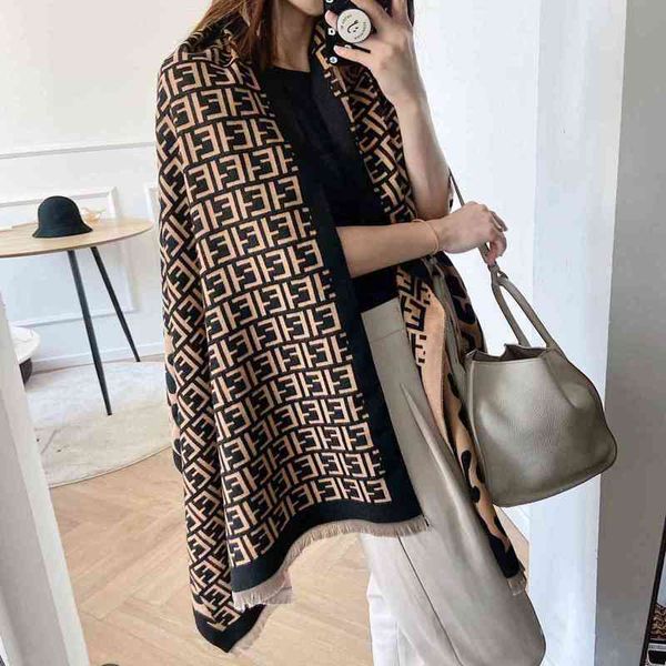 classic style 2022 new imitation scarf women's autumn and printed dual-purpose warm double-sided shawl mf10, Blue;gray
classic style 2022 new imitation scarf women's autumn and printed dual-purpose warm double-sided shawl mf10, Blue;gray