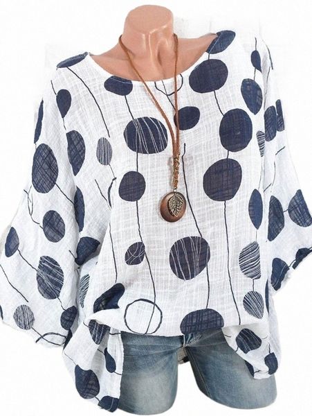 women's blouses & shirts wipalo women spring summer plus size polka dot batwing sleeve blouse scoop neck three quarter casual loose shi, White
women's blouses & shirts wipalo women spring summer plus size polka dot batwing sleeve blouse scoop neck three quarter casual loose shi, White