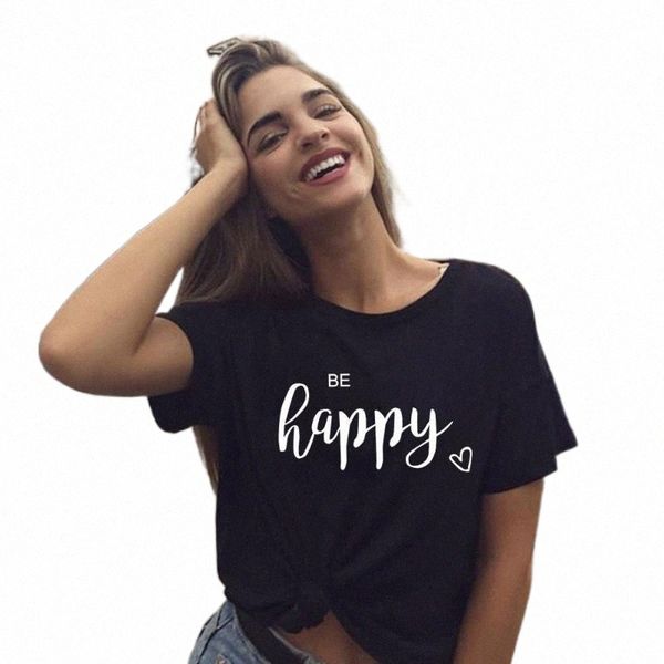 women's t-shirt women's t-shirt be happy print summer women short sleeve harajuku tees female aesthetic vintage camisas mujer tum, White
women's t-shirt women's t-shirt be happy print summer women short sleeve harajuku tees female aesthetic vintage camisas mujer tum, White