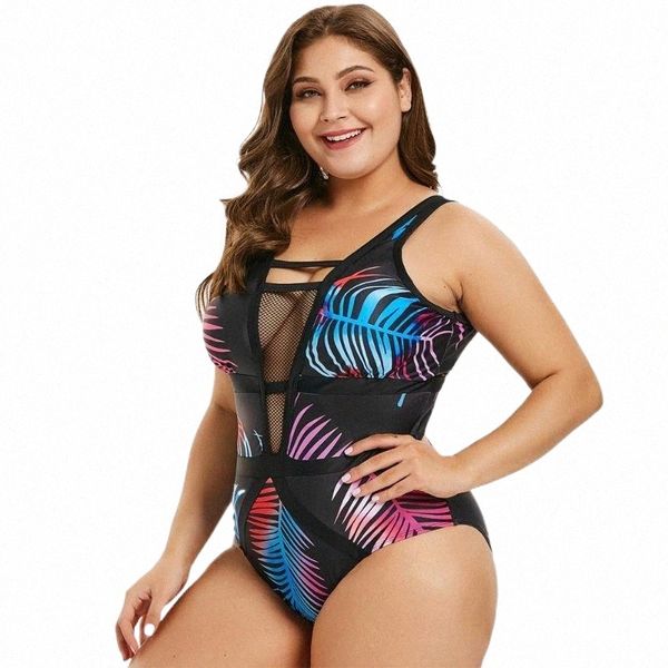 women's tracksuits women plus size openwork leaf print swimwear plunging neck mesh panel tropical one piece set casual beach women', Gray
women's tracksuits women plus size openwork leaf print swimwear plunging neck mesh panel tropical one piece set casual beach women', Gray
