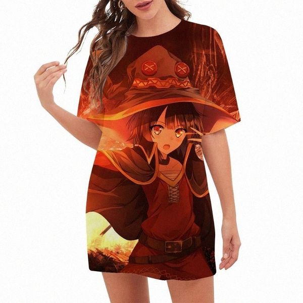 women's t-shirt women's t-shirt cloocl megumin konosuba fashion women short sleeve loose t shirt 3d anime girl print long clothing, White
women's t-shirt women's t-shirt cloocl megumin konosuba fashion women short sleeve loose t shirt 3d anime girl print long clothing, White