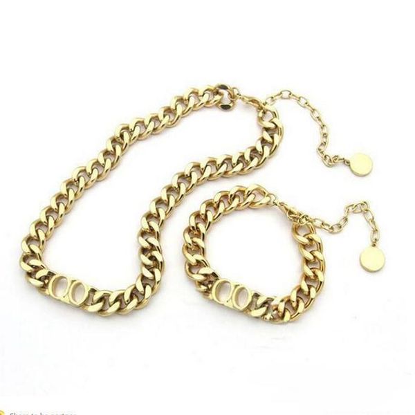 luxury designer necklace cuban link have stamps letter pendant choker necklaces gold thick chain stainless steel bracelet bangle for wo205o, Golden;silver
luxury designer necklace cuban link have stamps letter pendant choker necklaces gold thick chain stainless steel bracelet bangle for wo205o, Golden;silver