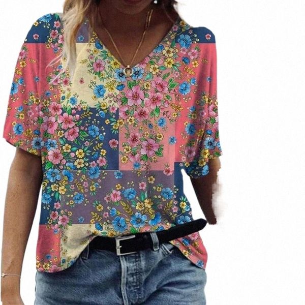 women's t-shirt women's t-shirt women beach casual t-shirts short sleeve summer flower print v-neck oversized loose tee lady big s, White
women's t-shirt women's t-shirt women beach casual t-shirts short sleeve summer flower print v-neck oversized loose tee lady big s, White