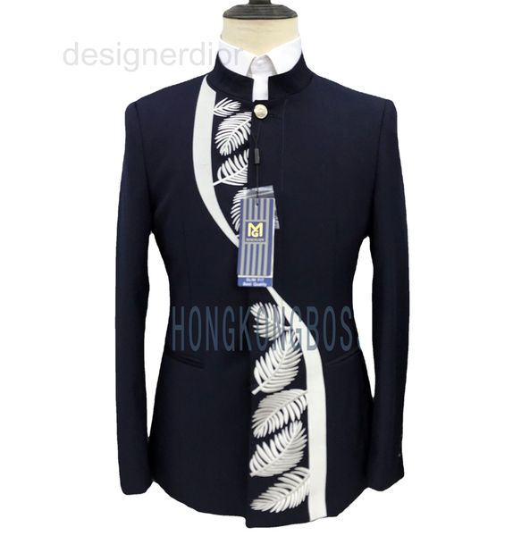 men's suits & blazers designer suit stand collar zhongshan decoration casual youth embroidered men's chinese style wedding dress k, White;black
men's suits & blazers designer suit stand collar zhongshan decoration casual youth embroidered men's chinese style wedding dress k, White;black