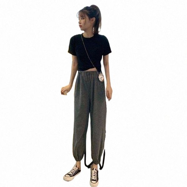 women's tracksuits summer short-sleeved t-shirt female casual harem pants suit two-piece women's tracksuits e1jr#, Gray
women's tracksuits summer short-sleeved t-shirt female casual harem pants suit two-piece women's tracksuits e1jr#, Gray