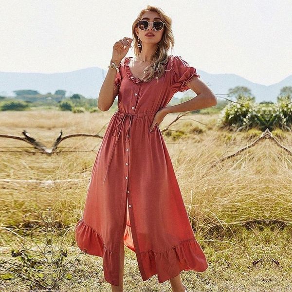 casual dresses casual dresses spring puff sleeve long dress women solid color ruffles button high waist o neck elegant for 2021 86ap#, Black;gray
casual dresses casual dresses spring puff sleeve long dress women solid color ruffles button high waist o neck elegant for 2021 86ap#, Black;gray