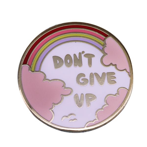 other fashion accessories beautiful 'don't give up' enamel pin to remind you to keep fighting and help raise mental health aw, Silver
other fashion accessories beautiful 'don't give up' enamel pin to remind you to keep fighting and help raise mental health aw, Silver