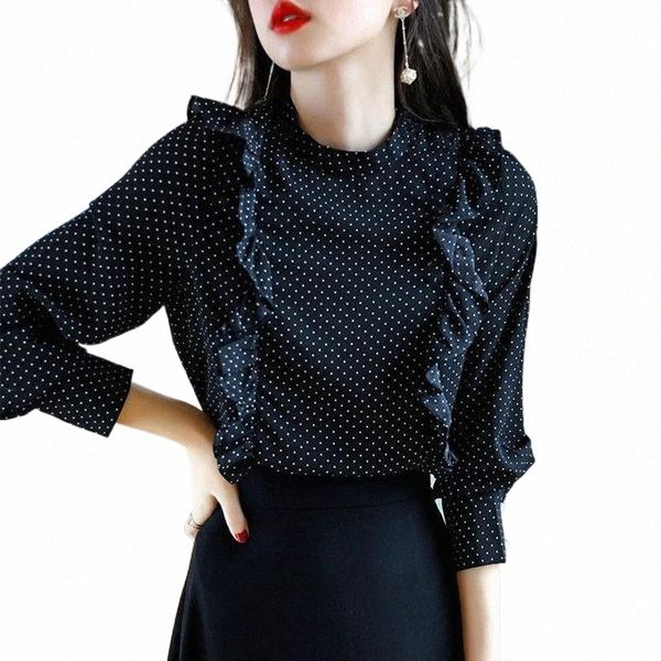 women's blouses & shirts autumn women elegant office lady o-neck ruffles dot blouses female long sleeve solid chiffon slim fit shirts, White
women's blouses & shirts autumn women elegant office lady o-neck ruffles dot blouses female long sleeve solid chiffon slim fit shirts, White