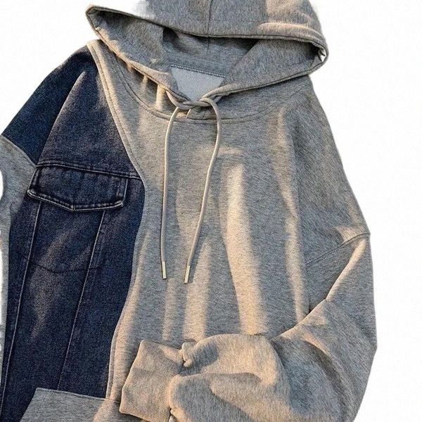men's hoodies & sweatshirts men's hoodies & sweatshirts denim patchwork hoodie men spring autumn fashion loose wild couple sudade, Black
men's hoodies & sweatshirts men's hoodies & sweatshirts denim patchwork hoodie men spring autumn fashion loose wild couple sudade, Black