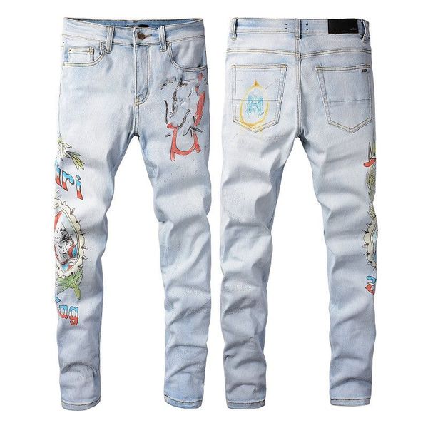 2022 mens fashion designer skinny straight slim ripped jean elastic casual motorcycle biker stretch denim trouser classic pants jeans si eyu, Blue
2022 mens fashion designer skinny straight slim ripped jean elastic casual motorcycle biker stretch denim trouser classic pants jeans si eyu, Blue