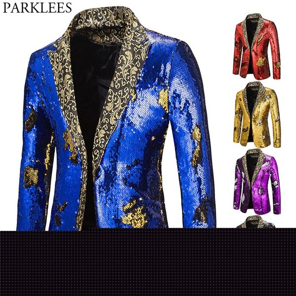 men's suits blazers luxury royal blue sequin glitter blazer jacket men flower lapel 2 color conversion mens nightclub stage singers cus, White;black
men's suits blazers luxury royal blue sequin glitter blazer jacket men flower lapel 2 color conversion mens nightclub stage singers cus, White;black
