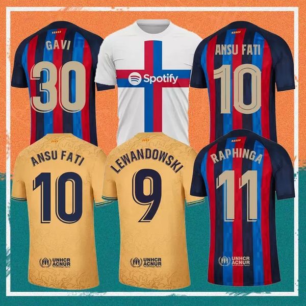 22/23 lewandowski ansu fati soccer jersey 2022 ferran adama auba christensen o. dembele pedri memphis dest gavi barcelona maillots football, Black;yellow
22/23 lewandowski ansu fati soccer jersey 2022 ferran adama auba christensen o. dembele pedri memphis dest gavi barcelona maillots football, Black;yellow