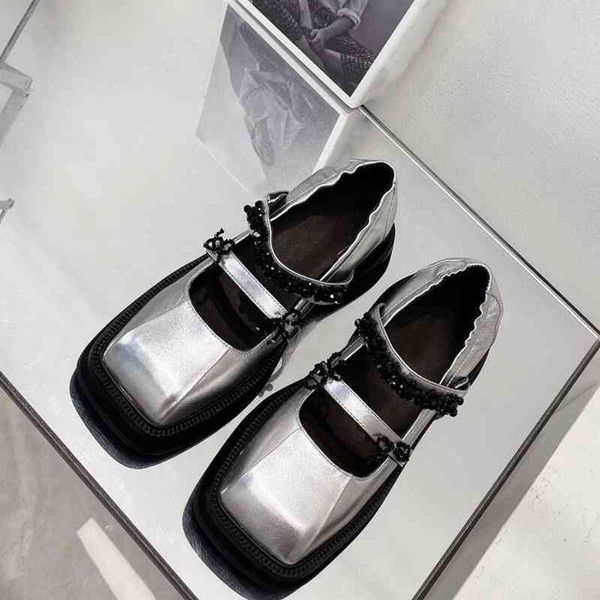 single dress shoes shoe women's high-heeled square head thick soled sponge cake mary jane genuine leather one line with shallow mouth b, Black
single dress shoes shoe women's high-heeled square head thick soled sponge cake mary jane genuine leather one line with shallow mouth b, Black