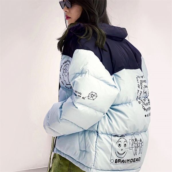 womens down parkas autumn and winter womens jacket thickened brain death print windproof puff jacket mens and womens winter clothing 220912, Black
womens down parkas autumn and winter womens jacket thickened brain death print windproof puff jacket mens and womens winter clothing 220912, Black