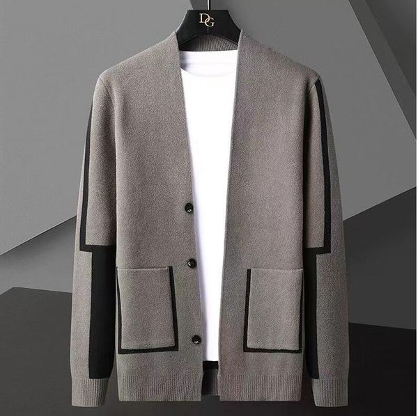 men sweater cardigan grade new luxury brand fashion v-neck knitted black korean casual coats jacket mens clothing, White;black
men sweater cardigan grade new luxury brand fashion v-neck knitted black korean casual coats jacket mens clothing, White;black