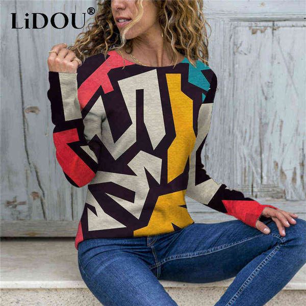 women's irregular geometric print tee harajuku y2k hipster long sleeve casual tshirt slim gothic spring new fashion women clothing t2, White
women's irregular geometric print tee harajuku y2k hipster long sleeve casual tshirt slim gothic spring new fashion women clothing t2, White
