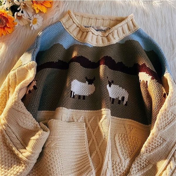 mens sweaters autumn harajuku sweater men pullover cute print jacket japanese style loose sweater couple pullover knitted sweaters 220912, White;black
mens sweaters autumn harajuku sweater men pullover cute print jacket japanese style loose sweater couple pullover knitted sweaters 220912, White;black