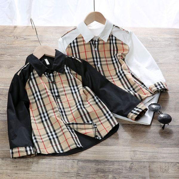 new toddler spring autumn boys shirts long sleeve classic plaid lapel shirt with pocket baby boy casual shirt kids clothing, White;black
new toddler spring autumn boys shirts long sleeve classic plaid lapel shirt with pocket baby boy casual shirt kids clothing, White;black