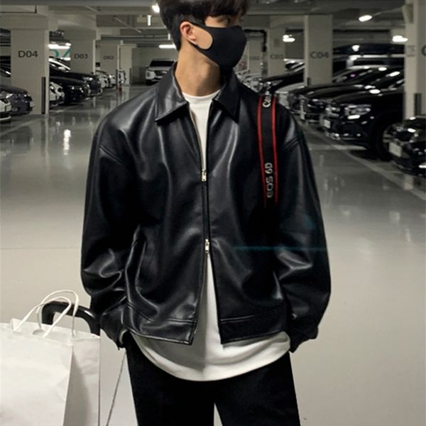 men's leather faux leather iefb korean chic double zipper men's pu leather jacket black simple trendy lapel autumn black coats chi
men's leather faux leather iefb korean chic double zipper men's pu leather jacket black simple trendy lapel autumn black coats chi