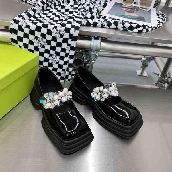 shoes small dress leather shoes thick soled sponge cake flower slacker genuine square head heels mary jane leffer jk a1xr, Black
shoes small dress leather shoes thick soled sponge cake flower slacker genuine square head heels mary jane leffer jk a1xr, Black