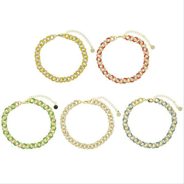 anklets anklets arrived summer beach enamel colorf cuban chain for women lady iced out bling 5a cz adjust anklet foot jewelryanklets dhc5b, Red;blue
anklets anklets arrived summer beach enamel colorf cuban chain for women lady iced out bling 5a cz adjust anklet foot jewelryanklets dhc5b, Red;blue