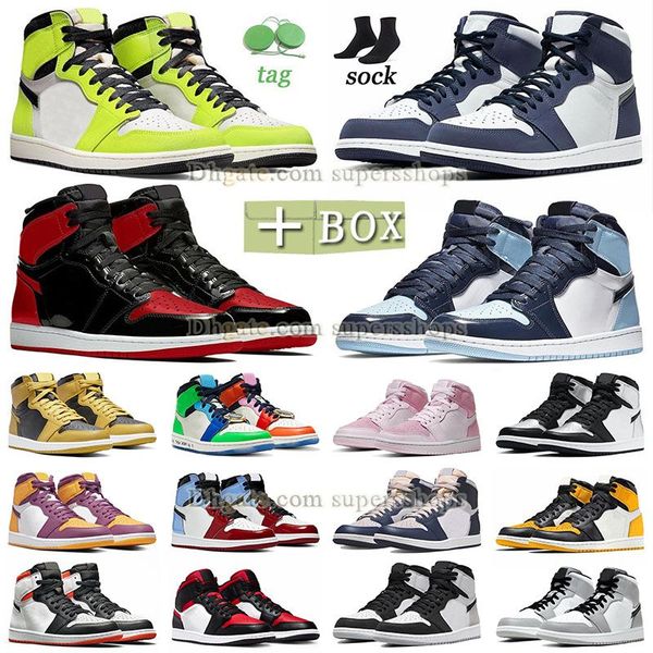 aaa quality jumpman 1 patent basketball shoes 1s with box for mens women bred disionaire unc university blue black white pandas dark mocha d
aaa quality jumpman 1 patent basketball shoes 1s with box for mens women bred disionaire unc university blue black white pandas dark mocha d