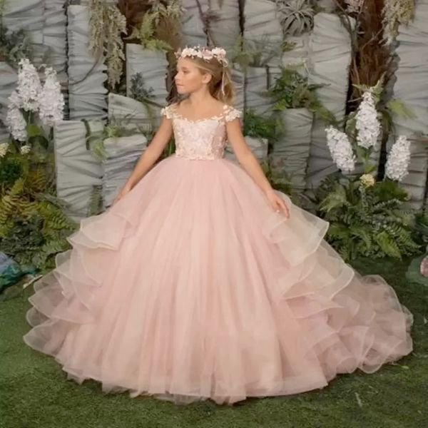 pink off shoulder ball gown prince flower girls dresses 2022 sweep train girls pageant gowns lace applique first communion princess dress, White;blue
pink off shoulder ball gown prince flower girls dresses 2022 sweep train girls pageant gowns lace applique first communion princess dress, White;blue