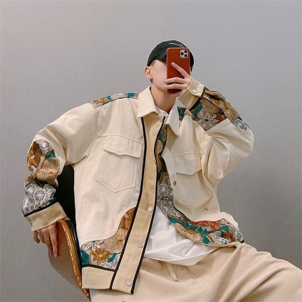 men's jackets houzhou men's jacket autumn men's coats baseball jacket embroidery khaki couples coat chinese style streetwear, Black;brown
men's jackets houzhou men's jacket autumn men's coats baseball jacket embroidery khaki couples coat chinese style streetwear, Black;brown