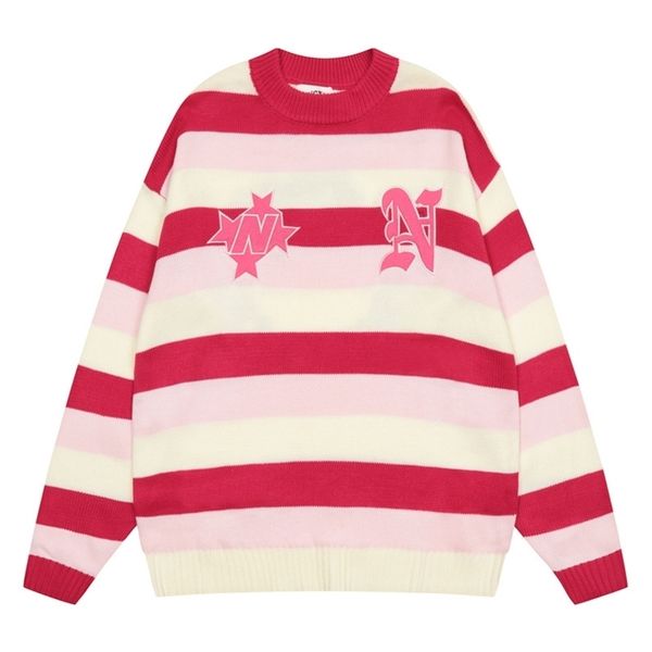 mens sweaters mens oversized sweater stripe letter embroidery allmatch long sleeves pullovers autumn winter hip hop casual streetwear 220912, White;black
mens sweaters mens oversized sweater stripe letter embroidery allmatch long sleeves pullovers autumn winter hip hop casual streetwear 220912, White;black