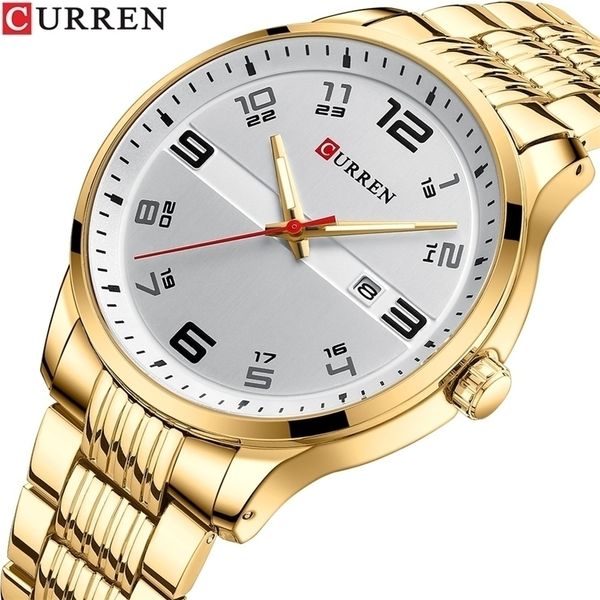 wristwatches curren business mens fashion design watches stainless steel band quartz wristwatches for male luminous hands clock 220912, Slivery;brown
wristwatches curren business mens fashion design watches stainless steel band quartz wristwatches for male luminous hands clock 220912, Slivery;brown