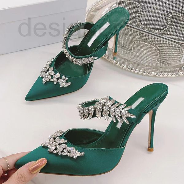 slippers designer mb women's shoes satin high heel sandals 2022 new french rhinestone pointed thin muller half drag women z9qh, Black
slippers designer mb women's shoes satin high heel sandals 2022 new french rhinestone pointed thin muller half drag women z9qh, Black