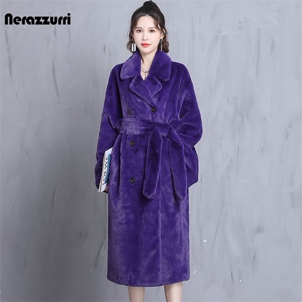 women's fur faux nerazzurri winter oversized purple warm fluffy soft coat women long sleeve belt runway loose casual korean fashion 220, Black
women's fur faux nerazzurri winter oversized purple warm fluffy soft coat women long sleeve belt runway loose casual korean fashion 220, Black
