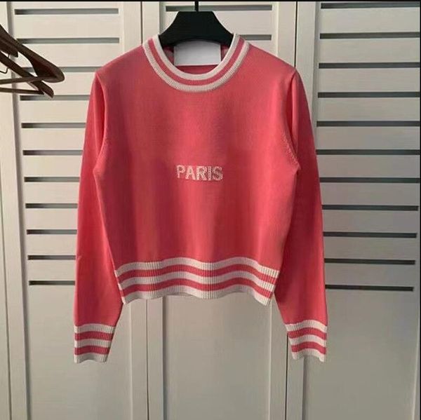 2023 spring designer women's bal mainly sweater pullover sweaters womens round neck stripe sweaters knit letter knitted long sleeved l, White;black
2023 spring designer women's bal mainly sweater pullover sweaters womens round neck stripe sweaters knit letter knitted long sleeved l, White;black