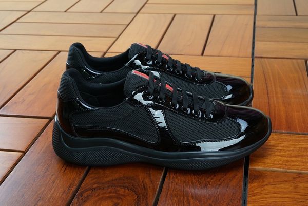 2023 men america's cup leather sneakers casual shoes patent flat trainers black mesh lace-up outdoor runner high-quality 38-45
2023 men america's cup leather sneakers casual shoes patent flat trainers black mesh lace-up outdoor runner high-quality 38-45