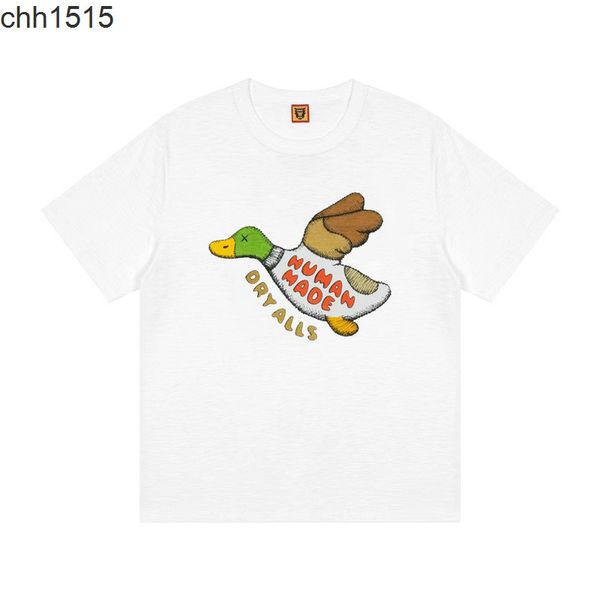 2022 summer duck pattern loose casual male and female couple cylinder cotton short sleeve human made, White;black
2022 summer duck pattern loose casual male and female couple cylinder cotton short sleeve human made, White;black