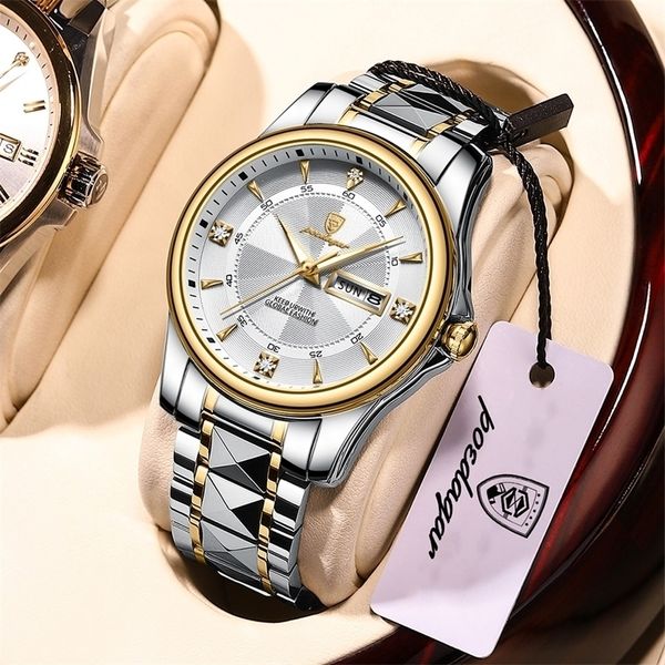 wristwatches poedagar men watch stainless steel swiss mens wristwatch waterproof luminous business quaztz watches 220912, Slivery;brown
wristwatches poedagar men watch stainless steel swiss mens wristwatch waterproof luminous business quaztz watches 220912, Slivery;brown