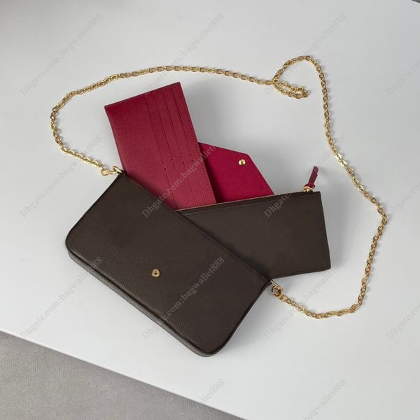 luxurys designers bags purse woman fashion multi pochette felicie chain crossbody shoulder bag 3 pcs/set women messenger handbags leather pr
luxurys designers bags purse woman fashion multi pochette felicie chain crossbody shoulder bag 3 pcs/set women messenger handbags leather pr