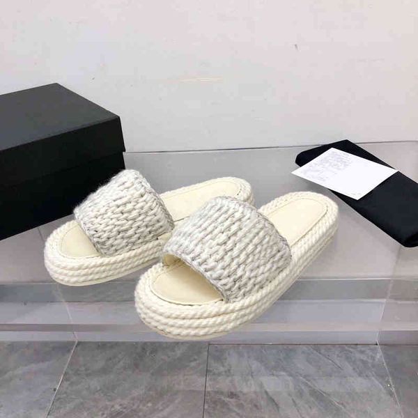 slippers summer korean knitting thick bottomed fashionable leisure flat flip flops wearing holiday sandals, Black
slippers summer korean knitting thick bottomed fashionable leisure flat flip flops wearing holiday sandals, Black